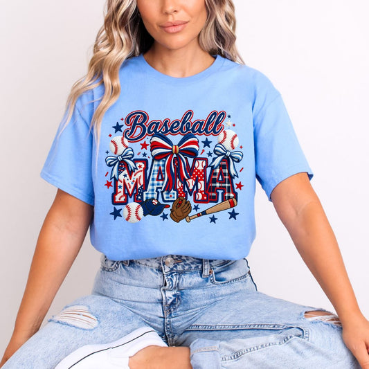 COQUETTE BASEBALL MAMA *FAUX YARN* - DTF TRANSFER