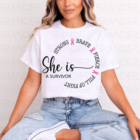 SHE IS A SURVIVOR - DTF TRANSFER