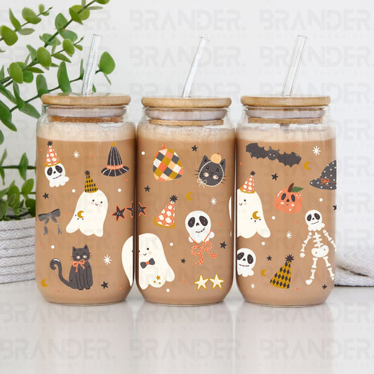 COQUETTE HALLOWEEN DOODLE - 16 OZ - UVDTF