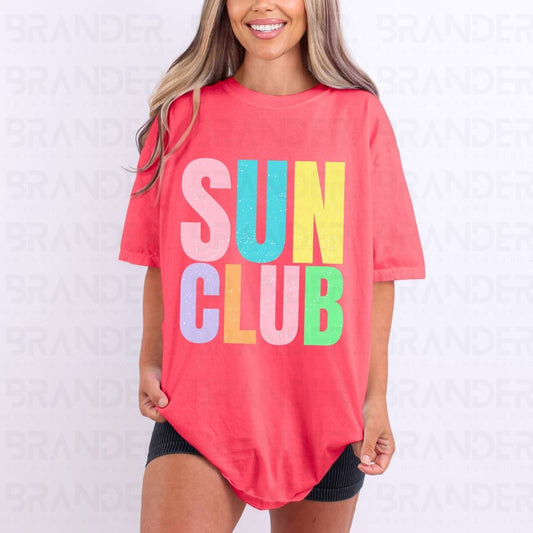 SUN CLUB - *W/GRUNGE* - DTF TRANSFER