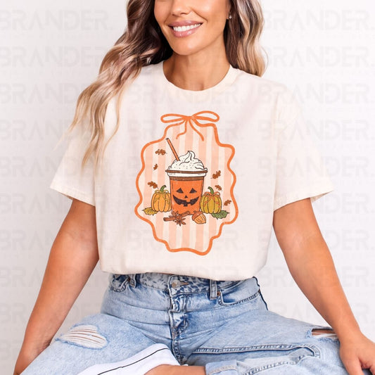 COQUETTE JACK O LANTERN COFFEE *W/GRUNGE* - DTF TRANSFER