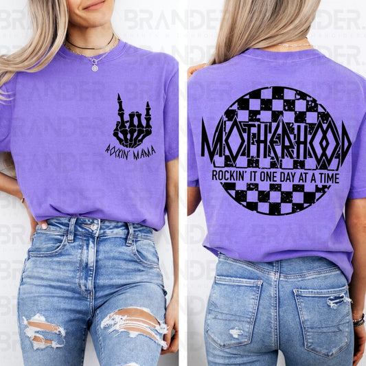 ROCKIN' MAMA - FRONT+BACK - DTF TRANSFER