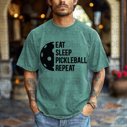 EAT SLEEP PICKLEBALL REPEAT - DTF TRANSFER