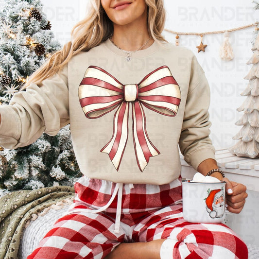 COQUETTE CHRISTMAS BOW - DTF TRANSFER