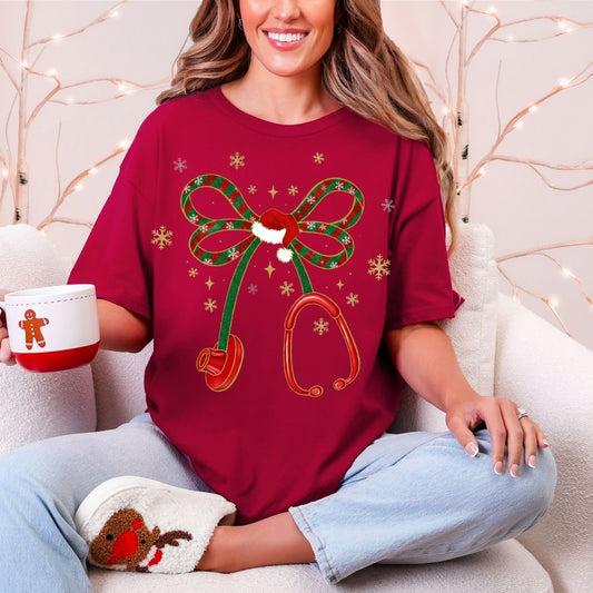 COQUETTE CHRISTMAS STETHOSCOPE - DTF TRANSFER