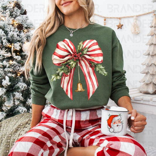 COQUETTE CHRISTMAS BOW - DTF TRANSFER