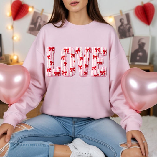 COQUETTE LOVE *FAUX YARN* - DTF TRANSFER