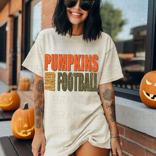 PUMPKINS AND FOOTBALL - DTF TRANSFER