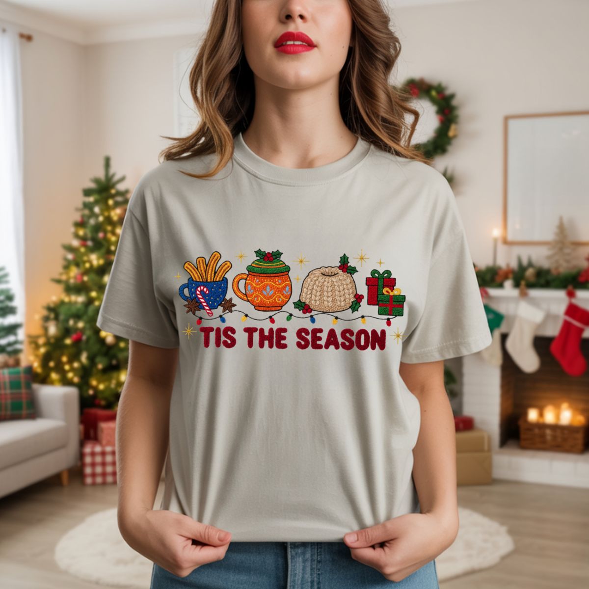 TIS THE SEASON *FAUX YARN* - DTF TRANSFER