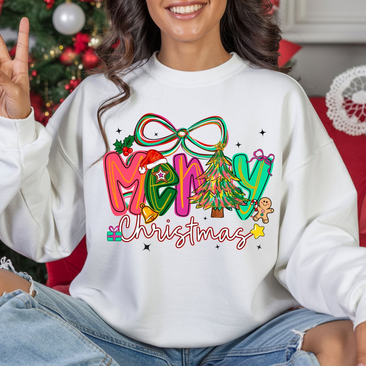 COQUETTE MERRY CHRISTMAS - DTF TRANSFER