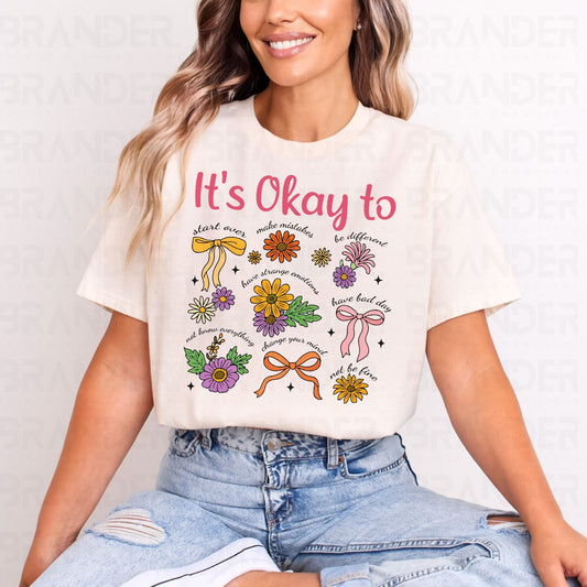 COQUETTE IT'S OKAY TO - COMPLETED TEE