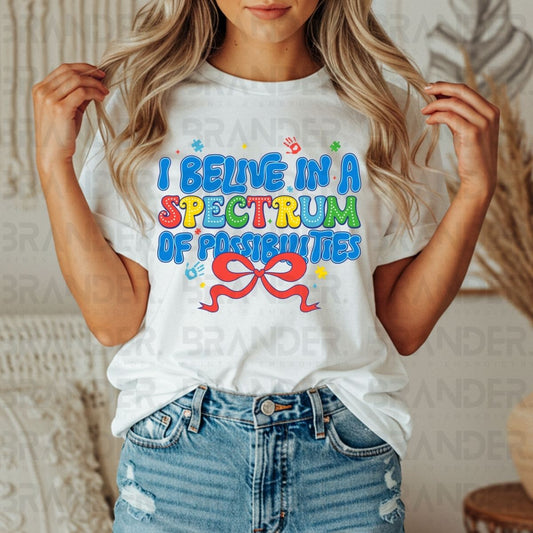COQUETTE I BELIEVE IN A SPECTRUM OF POSSIBILITIES - DTF TRANSFER