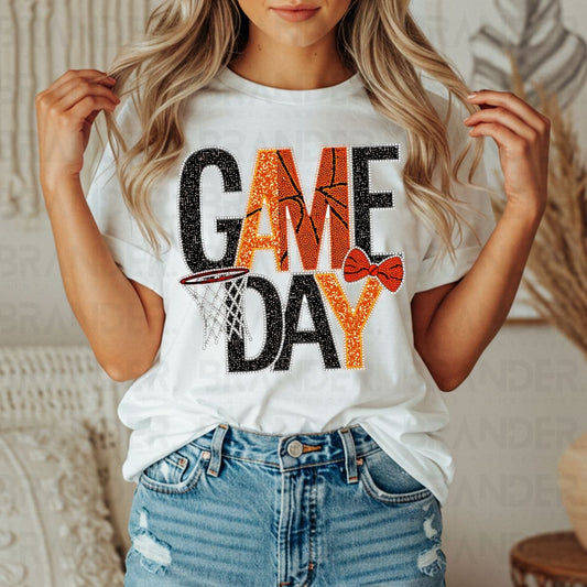 COQUETTE GAME DAY *FAUX SEQUIN* - DTF TRANSFER