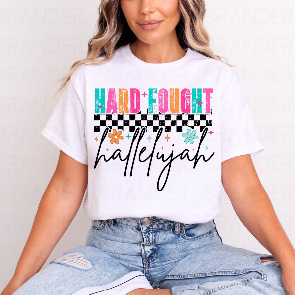 HARD FOUGHT HALLELUJAH - COMPLETED TEE