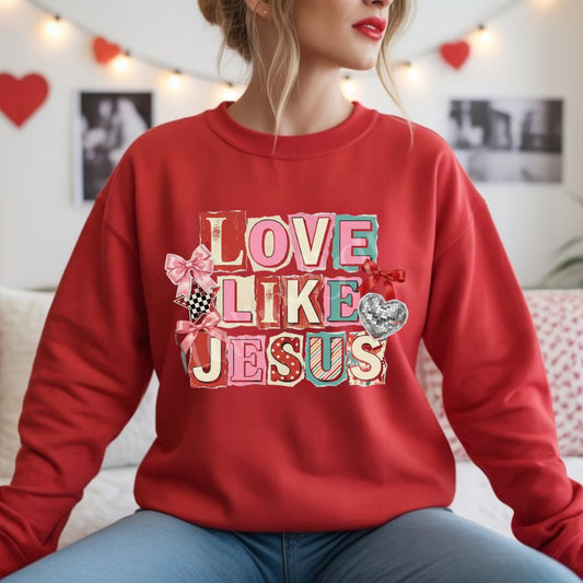COQUETTE LOVE LIKE JESUS - DTF TRANSFER