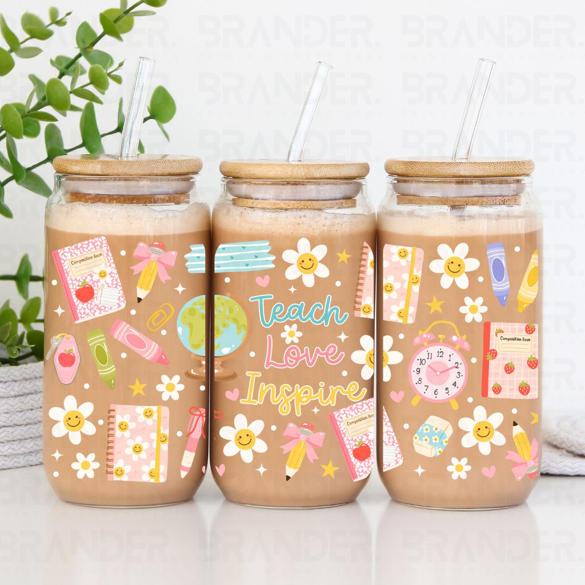 COQUETTE TEACH LOVE INSPIRE - 16 OZ - UVDTF