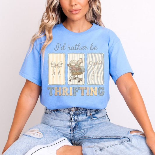 COQUETTE I'D RATHER BE THRIFTING - DTF TRANSFER