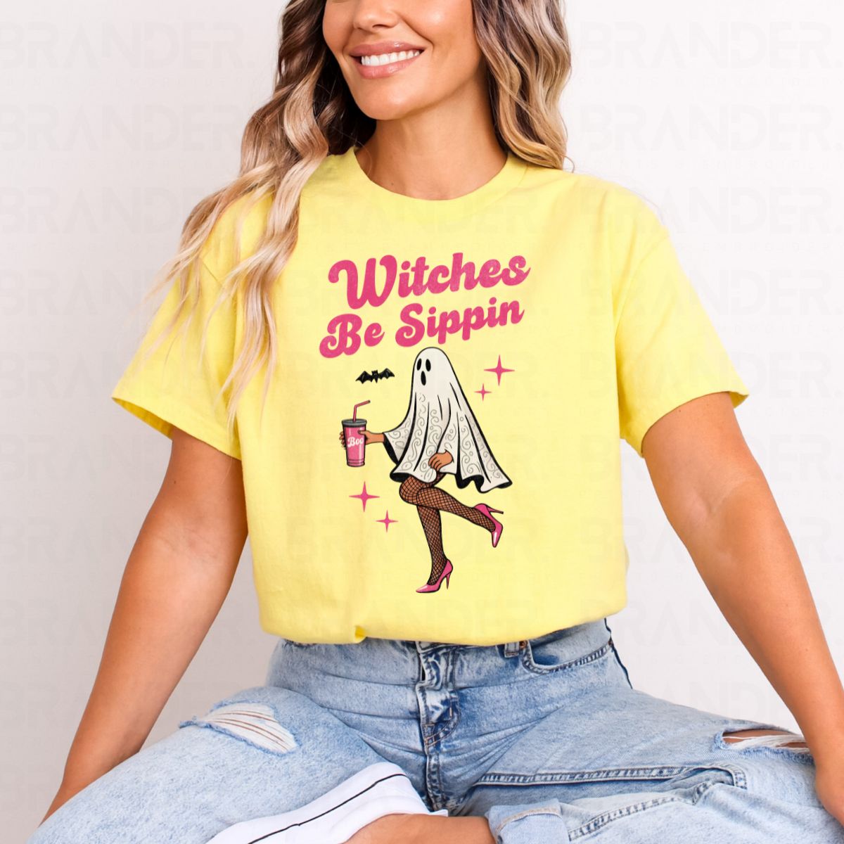 WITCHES BE SIPPIN - COMPLETED TEE