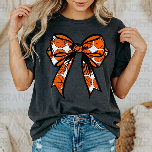COQUETTE BASKETBALL BOW - DTF TRANSFER