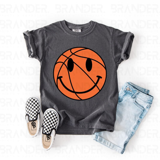 BASKETBALL SMILEY FACE - DTF TRANSFER