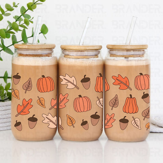 FALL FLORAL DOODLE - 16 OZ - UVDTF