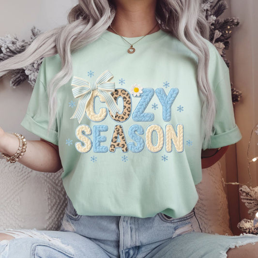 COQUETTE COZY SEASON *FAUX YARN* - DTF TRANSFER