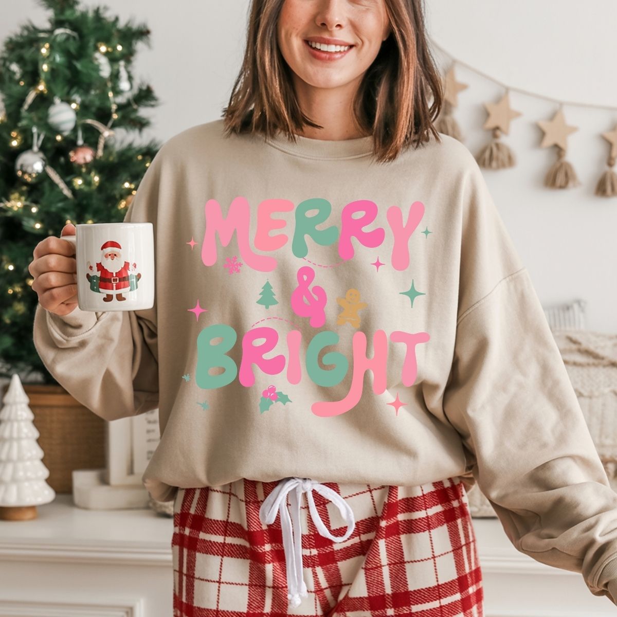 MERRY & BRIGHT - DTF TRANSFER