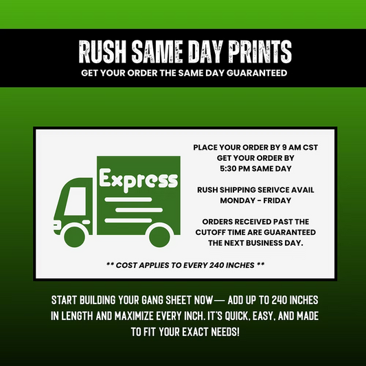 RUSH - SAME DAY SHIPPING
