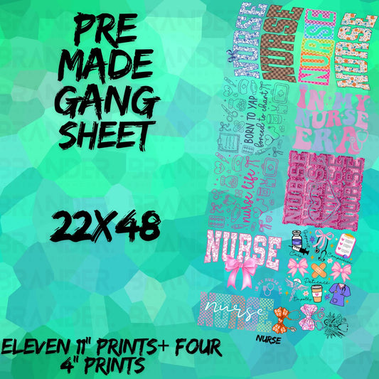 NURSE - 22X48 - PREMADE GANG SHEET